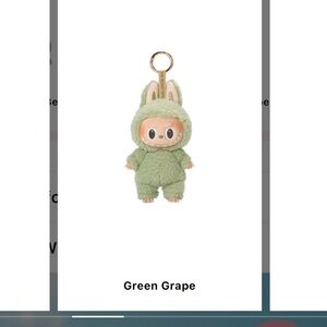 Green Grape & Sea Salt Coconut Labubu Plush Keychain